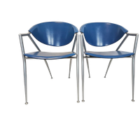 Calligaris - Leer - Eetkamerstoelen Set (2) - Made In Italy - 1990'S