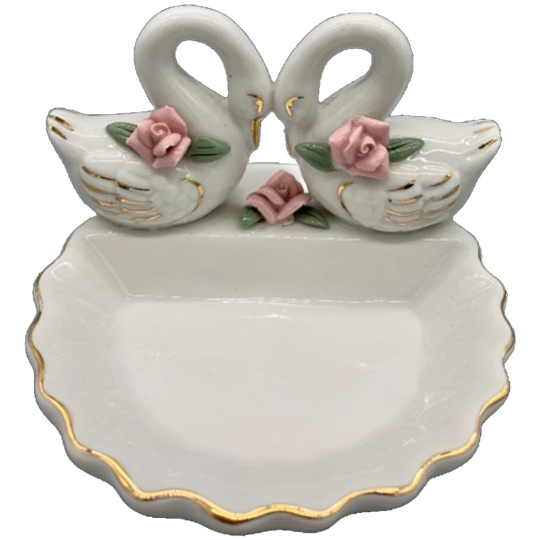 Vintage Kitsch Zeepbakje Zwanen 1