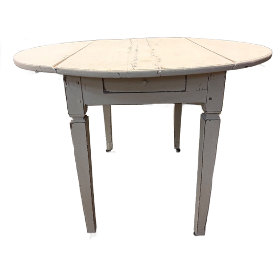 Brocante Hangoortafel / Eettafel Rond 1