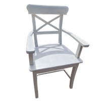 Set Van 6 Cross Back Landelijke Armstoelen
