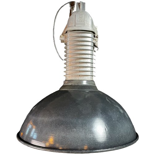 Industriële Philips Design Lamp – Emaille – 3 Stuks
