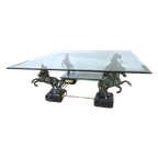 Nb22 – Hollywood Regency Style – Coffeetable – Maison Charles -jaren 70 – Paard Van Gansu thumbnail 1