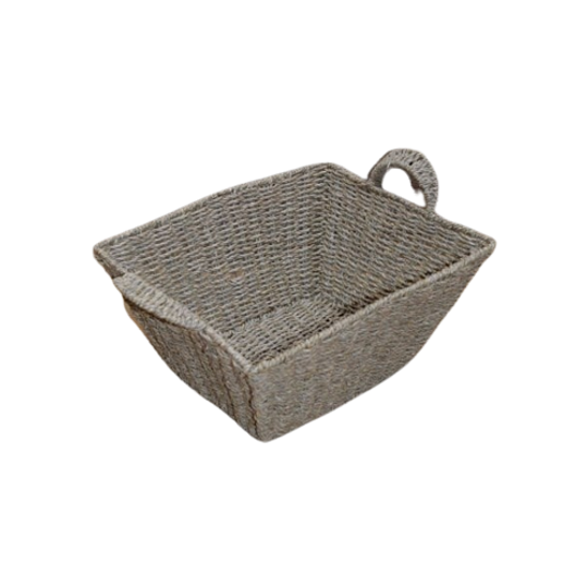 Gevlochten Mand Met Metalen Frame 1