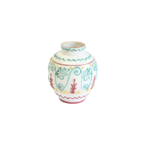 Fratelli Fanciullacci Vase With Decorations, Italy 1950S - 1960S.