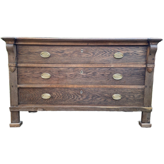 Oud Hollandse Dressoir Ladenkast Commode 154 Cm. 1