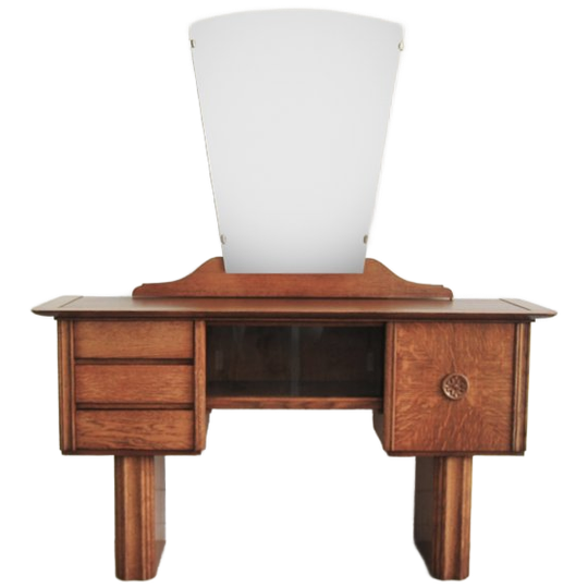 Eiken Art Deco Kaptafel 1