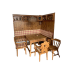Tiroler Dining Group / Table/ 2 Armchairs /corner Panels And Corner Bench 1950s thumbnail 1