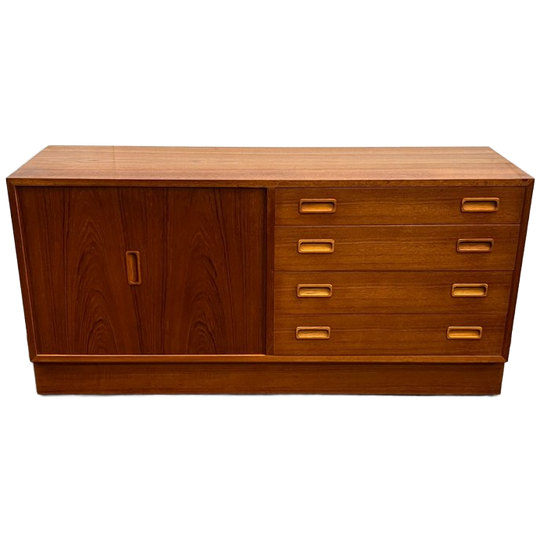 Vintage Dressoir, Carlo Jensen Voor Poul Hundevad, Denemarken 1960's 1