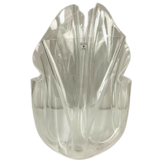 Vintage Design Zakdoek- Of Tissue Vaas - Plexiglas 30cm 1