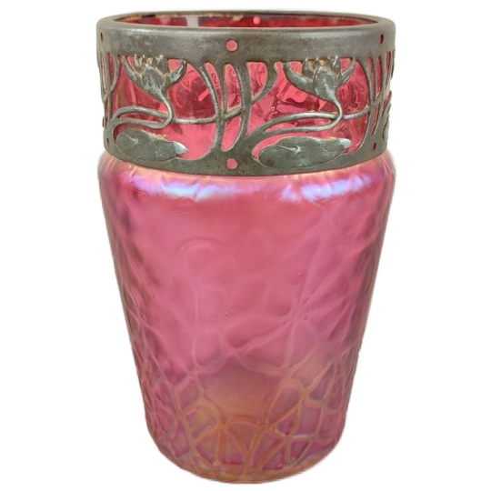 Antiek Iriserend Art Nouveau Vaasje 1