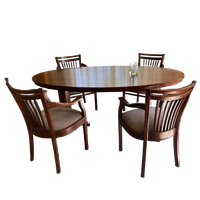 4 Eetkamerstoelen (bannink Toorop) Met Bijpassende Eettafel
