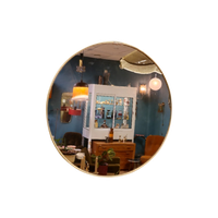Vintage Wandspiegel Spiegel Mirror Messing Goud