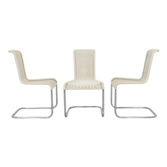 3 X Eetkamerstoel "B20" Axel Bruchhäuser Tecta, 1980S 1