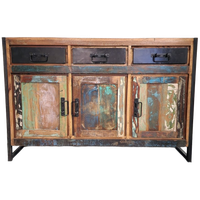 Industriële Reclaimed Houten Kast