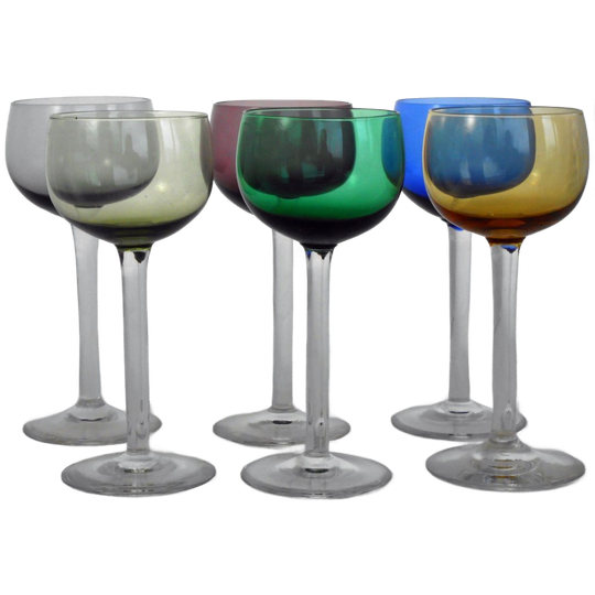 Kristalunie Verboeket Carnaval Set 6 K23 Kristallen Wijnglazen 1