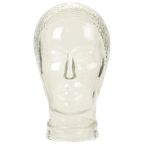 Vintage Glazen Hoofd Etalage Mannequin Koptelefoon Display 26cm thumbnail 1