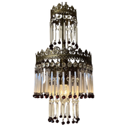 Staafjes Murano Opaline Hanglamp Kristallen Pegels