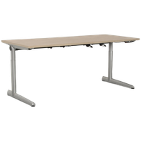 Ahrend 500 Elektrisch Bureau, Bladkleur Naar Keuze, 180 X 80 Cm, Hoogte Verstelbaar Onderstel, (L