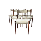 Set Van 6 Lübke Eetkamerstoelen Palissander Diningchair thumbnail 1