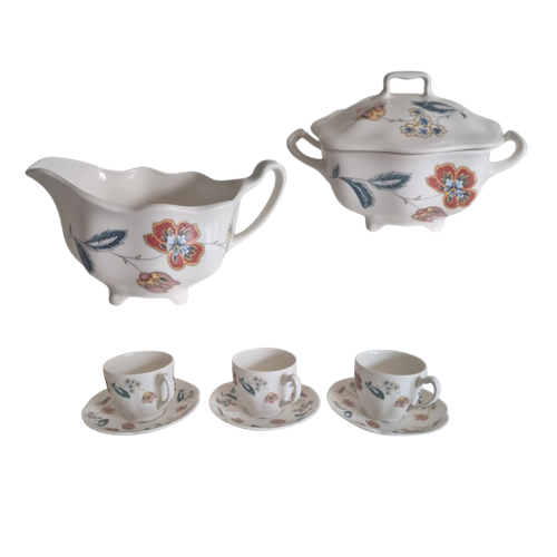 Vintage Koffie Of Thee Set Van Ikea Made In England Met Bloemenmotief Ik7