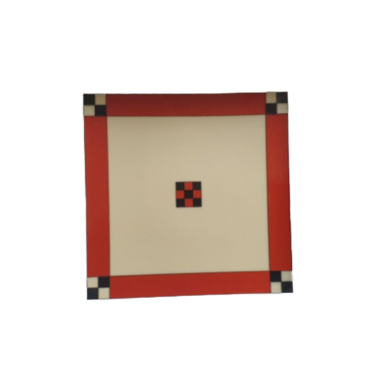 Vierkante Schaal Met Art Deco Stijl Dessin 1