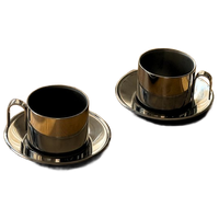 Vintage Stainless Steel Coffee Cups