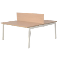 Forma 5 Benchwerkplek, Eiken Napoli Blad, (2X) 160 X 80 Cm, Vaste Hoogte Onderstel