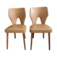 Vintage Eetkamer Stoelen (Scandinavische Stijl).