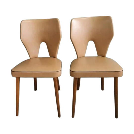 Vintage Eetkamer Stoelen (scandinavische Stijl). 1