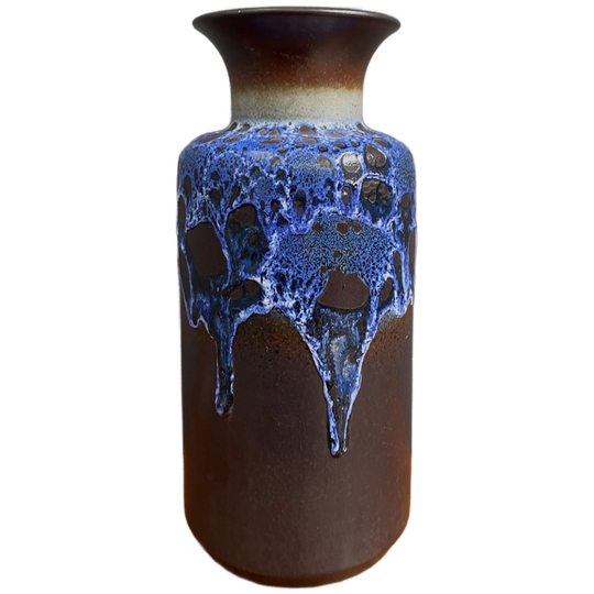 Jasba Vase Model N602-1035 Black And Blue Lava 1