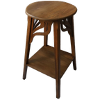 Art Deco Sierlijke Planten/bijzettafel Hout, Jaren '20 thumbnail 1