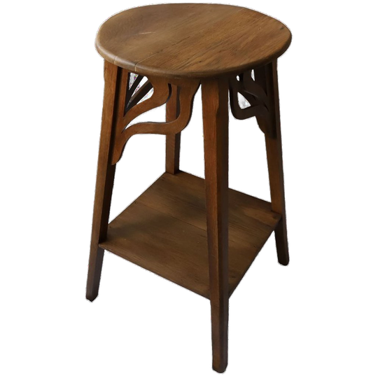 Art Deco Sierlijke Planten/bijzettafel Hout, Jaren '20 1