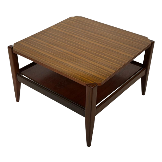 Vintage Salontafel Coffee Table Jaren 70 Design Teak Fineer 1