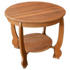 Ronde Salontafel In Een Blanke Kleur thumbnail 1