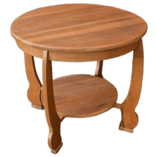 Ronde Salontafel In Een Blanke Kleur 1