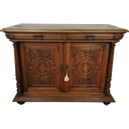 Antiek Vintage Landelijke Eiken Dressoir Wandkast Ladekast 2 thumbnail 1