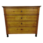 Antieke Vintage Notenhouten Ladekast Wandkast Dressoir thumbnail 1