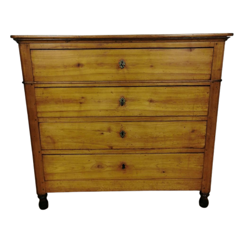 Antieke Vintage Notenhouten Ladekast Wandkast Dressoir