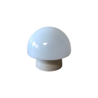 Vintage Mushroom Plafond Lamp Van Melk Glas Met Fitting