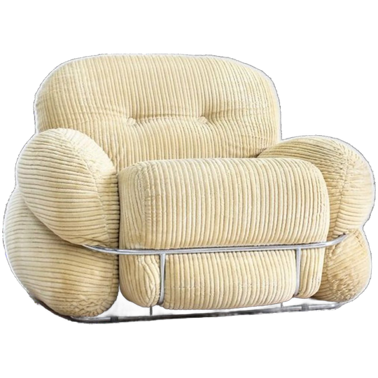 Vintage Adriano Piazzesi Okay Fauteuil Jaren 70 Italië 1