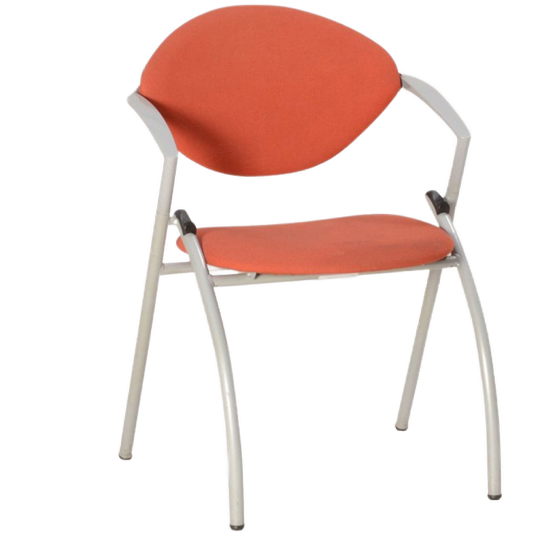 Vepa Alpine Vergaderstoel, Oranje, Stapelbaar 1