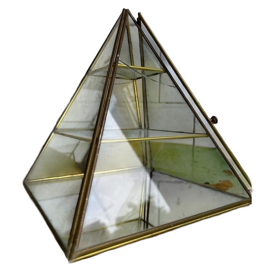 Vintage Mini Serre / Vitrine / Etagere In Piramide Vorm 1