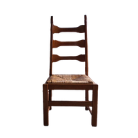 Brutalist Oak Chairs ( Set Of Four )