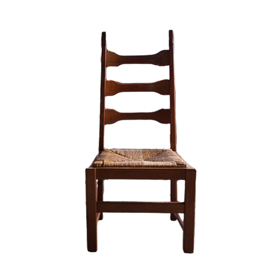Brutalist Oak Chairs ( Set Of Four ) 1