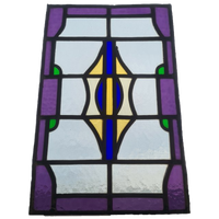 Hollands Art Deco Glas In Lood Raampje
