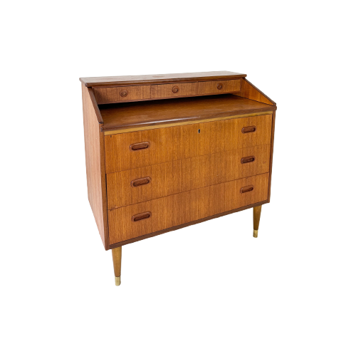 Scandinavische Teak Secretaire