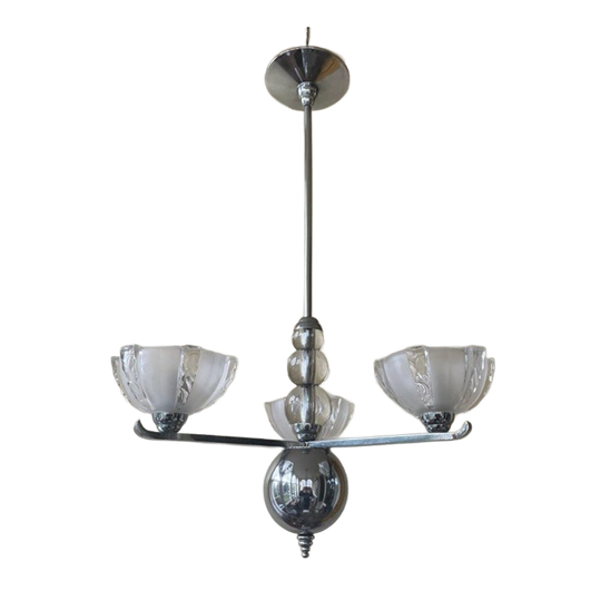 Aparte Art Deco 1930 Hanglamp Plafondlamp Lamp Frans 1