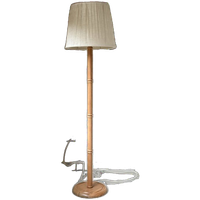 Vintage Houten Vloerlamp Van Gb Solbackens Svarveri Uit Zweden
