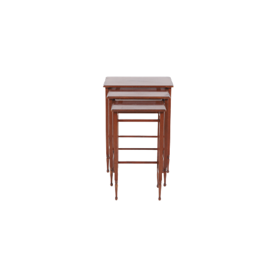 Swedish Modern Nesting Side Tables From Nordiska Kompaniet 1950s 1