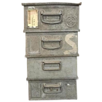 Vintage Philips Industriële Metalen Kisten, P/p/s thumbnail 1